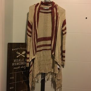 Maurice’s long sleeve sweater with tassels